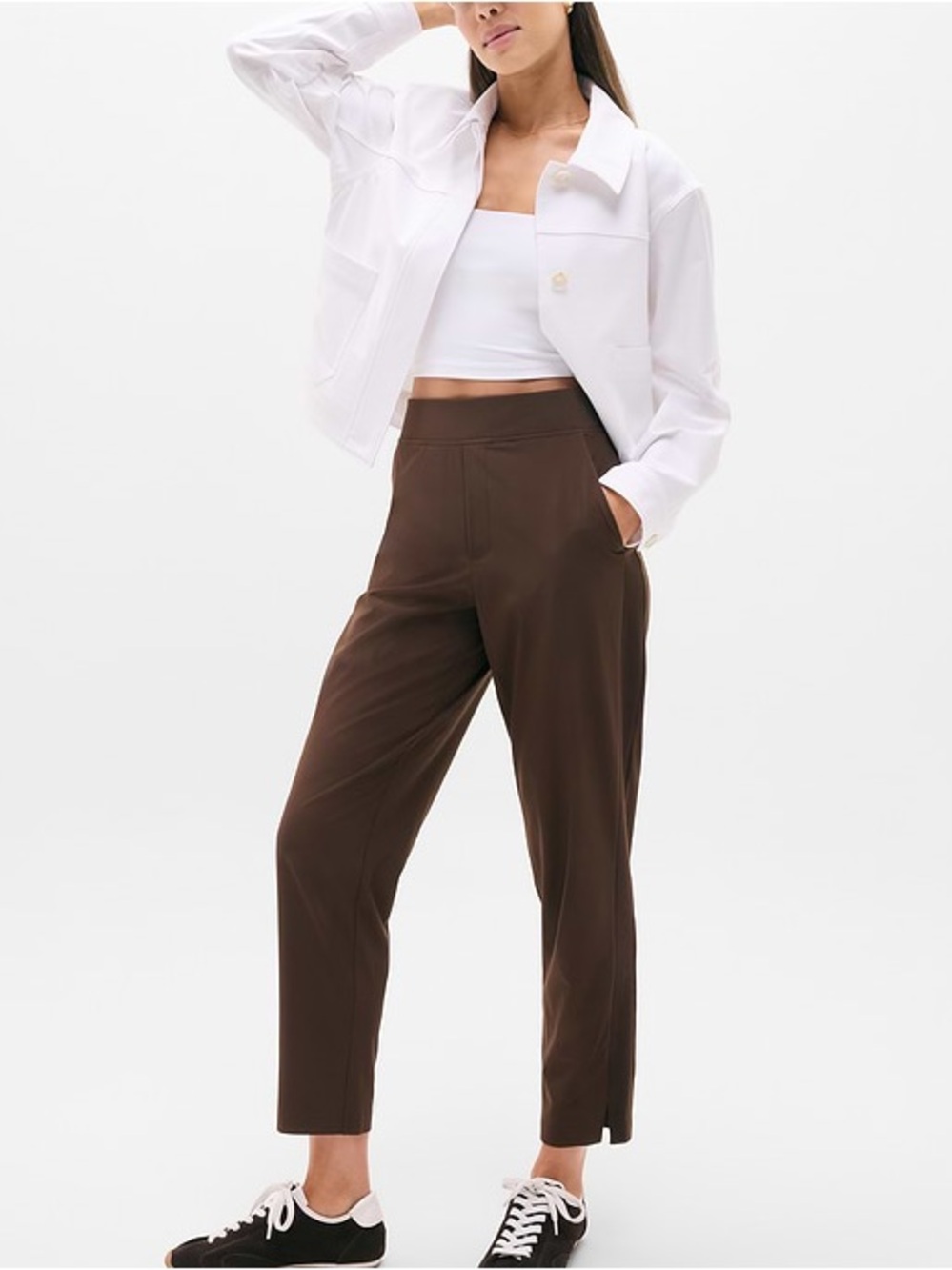 ATHLETA - BROOKLYN MID RISE ANKLE PANT
Size 6 - Woodland Color